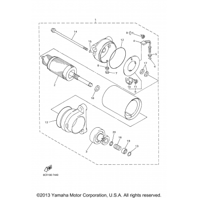 Alternate St Motor Assy