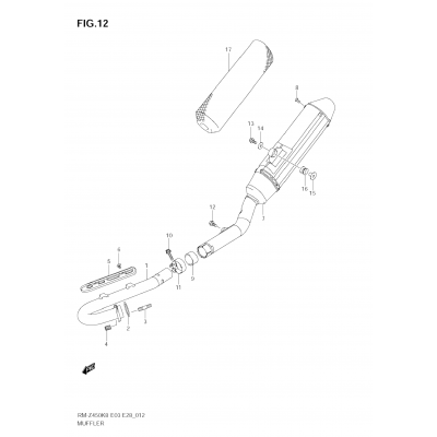 MUFFLER (RM-Z450 K8/K9)