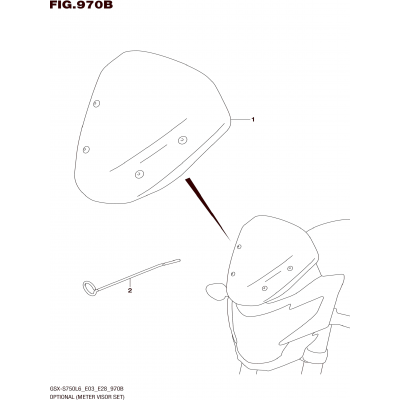 OPTIONAL (METER VISOR SET)