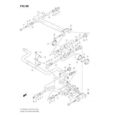 REAR SUSPENSION ARM (LT-A500XZ E33)