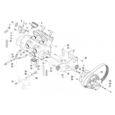 ENGINE AND RELATED PARTS