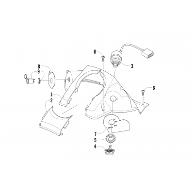 CONSOLE AND SWITCH ASSEMBLY