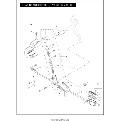 REAR BRAKE CONTROL - VRSCD, VRSCR