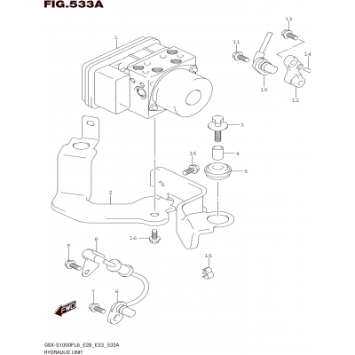 HYDRAULIC UNIT (GSX-S1000FAL6 E28)