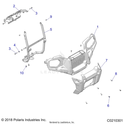 BODY, FRONT BUMPER and MOUNTING - A20SHD57A9 (C0210301)