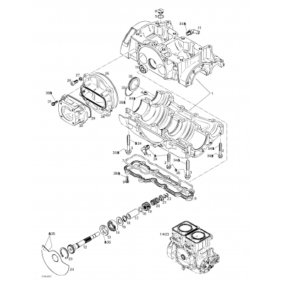 Crankcase, Rotary Valve