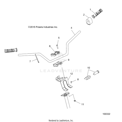 STEERING, HANDLEBAR and CONTROLS - A17SDS57C2/E2 (100332)