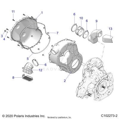 BODY, CLUTCH COVER - A20SYE95PH (C102273-2)