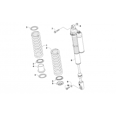 REAR SUSPENSION SHOCK ASSEMBLY