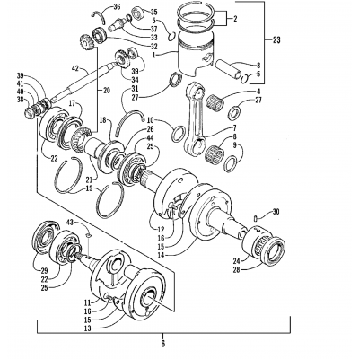 PISTON AND CRANKSHAFT