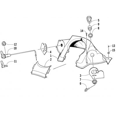 CONSOLE AND SWITCH ASSEMBLY