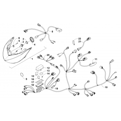 HEADLIGHT AND WIRING ASSEMBLIES