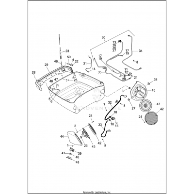 LAMPS AND SPEAKER HOUSINGS, ULTRA TOUR-PAK - FLHTCUTG