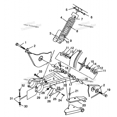 Swing Arm/Shock Mounting Sport 400L