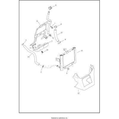 COOLANT DISTRIBUTION - AIR-COOLED
