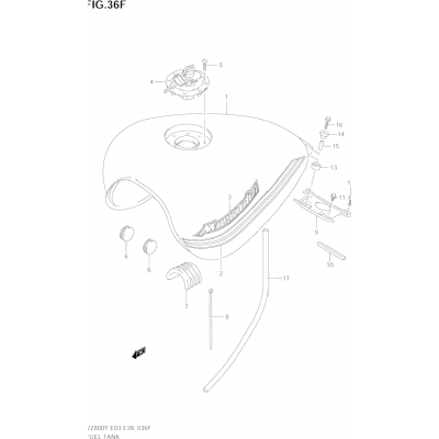 FUEL TANK (MODEL K2/K3)