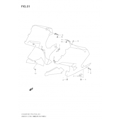 UNDER COWLING INSTALLATION PARTS (WITH COWLING)