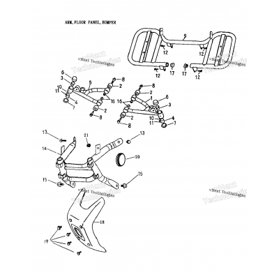 Arm, Foot Rest, Bumper 170-14