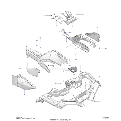 BODY, FRONT CAB - A25SLE95KN/KF (C102490)