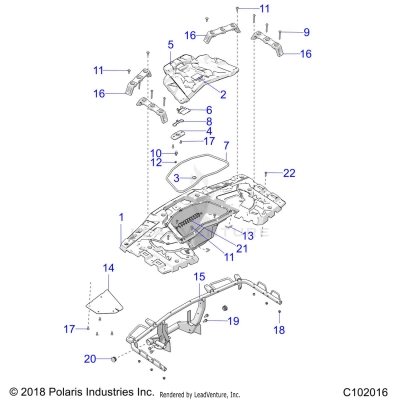 BODY, REAR RACK - A20SXZ85AF/AP/CAF/CAP (C102016)