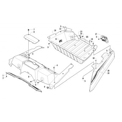 CARGO BOX AND TAILLIGHT ASSEMBLY