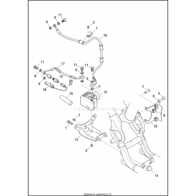 BRAKE LINES, REAR - ABS