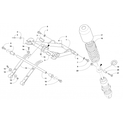 REAR SUSPENSION FRONT ARM ASSEMBLY