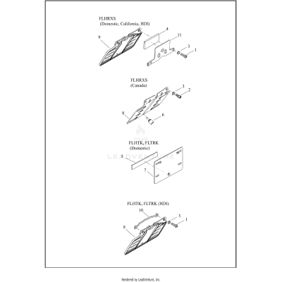 LICENSE PLATE BRACKETS