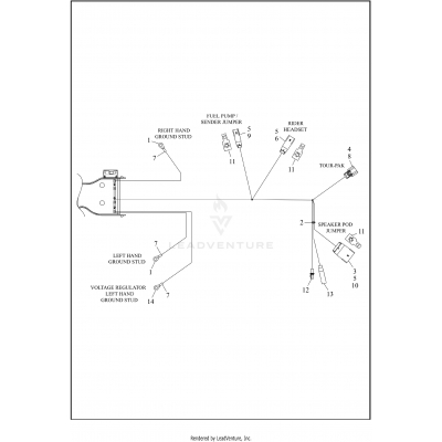 WIRING HARNESS, MAIN, ABS - FLHTCU (5 OF 8)