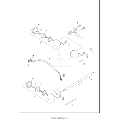 TURN SIGNALS, REAR - XL1200CX, XL1200T