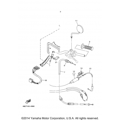 Steering Handle Cable