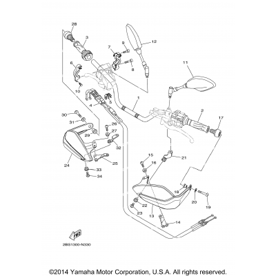 Steering Handle Cable