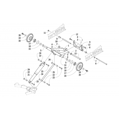 REAR SUSPENSION REAR ARM ASSEMBLY