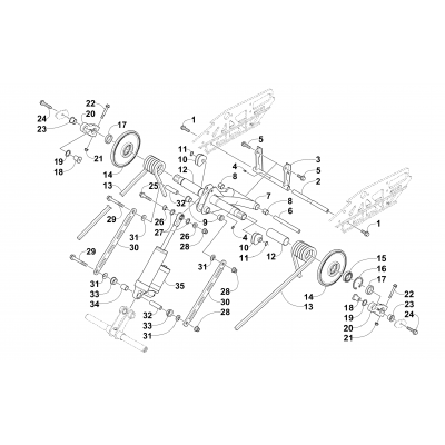 REAR SUSPENSION REAR ARM ASSEMBLY