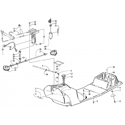 GAS TANK AND FUEL PUMP ASSEMBLIES