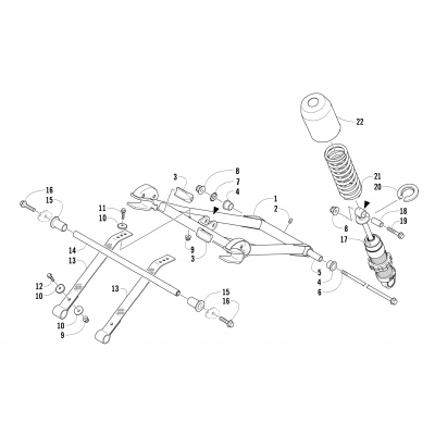 REAR SUSPENSION FRONT ARM ASSEMBLY