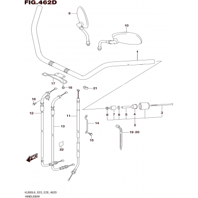 HANDLEBAR (VL800TL6 E03)