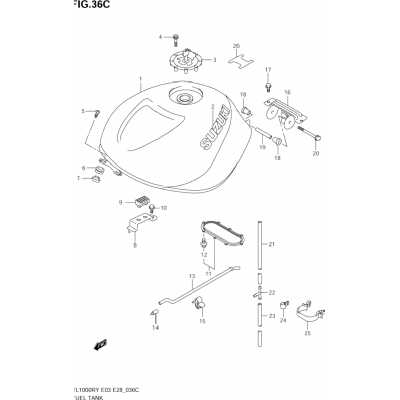 FUEL TANK (MODEL K1)