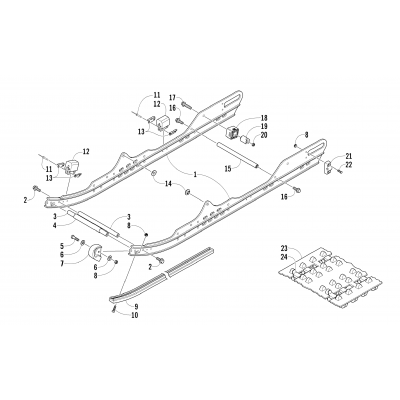 SLIDE RAILS AND TRACK ASSEMBLY