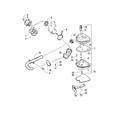 REED VALVE AND AIR CLEANER ASSEMBLY