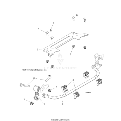 SUSPENSION, STABILIZER BAR, FRONT - A17DCE87AU (100650)