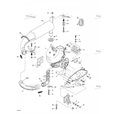 Engine Support And Muffler