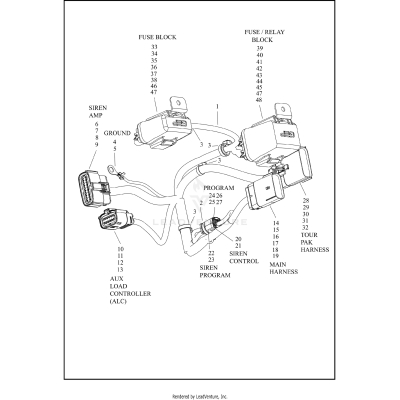WIRE HARNESS, POLICE INTERCONNECT, REAR