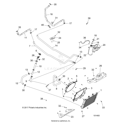 ENGINE, COOLING SYSTEM - A19DCE87AK (101493)
