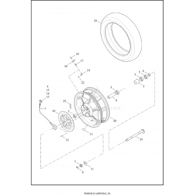 WHEEL, REAR