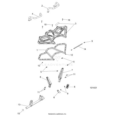 BODY, REAR RACK - A19SVE95FR [101431]
