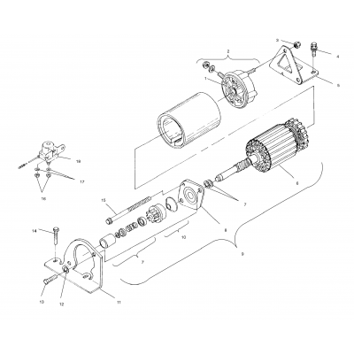 Starting Motor E01sd5bu