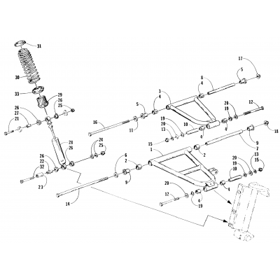 FRONT SUSPENSION AND SHOCK ABSORBER