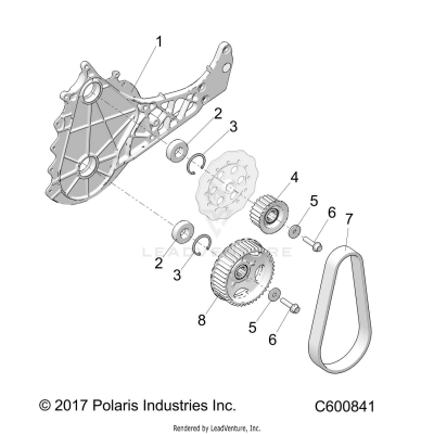 DRIVE TRAIN, QUICKDRIVE BELT SYSTEM - S19EGK8PS ALL OPTIONS (C600841)