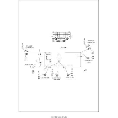WIRING HARNESS, FAIRING - FLHT, FLHX AND FLHXS (2 OF 2)